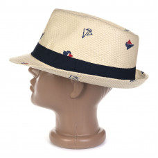 HAT-2022-31 Шляпа челентанка бежевая 